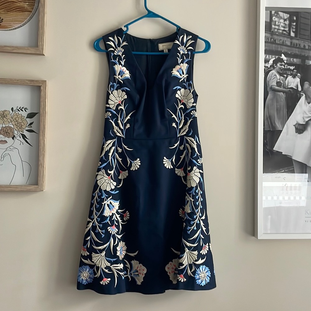 Anthropology Embroidered Dress